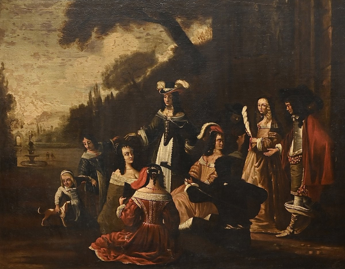 Scuola Spagnola - Concertino Campestre - Spagna XVII Secolo-photo-2